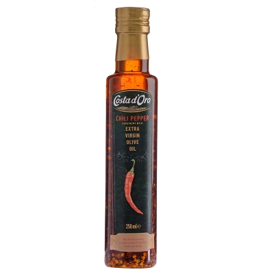 Aceite De Oliva Extra Virgen Con Chili Pepper Costa D' Oro 250 Ml