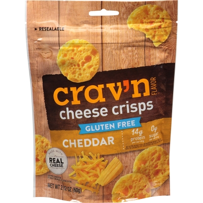 Crisp De Queso Cheddar Sin Gluten Cravn Flavor 2.12 Onz
