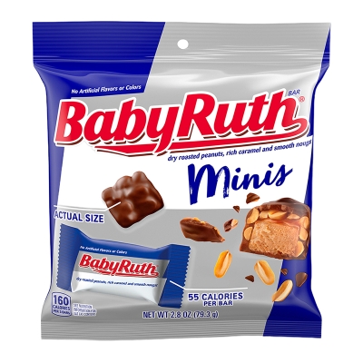 Fun Size Mini Chocolates Babyruth 2.8 Onz