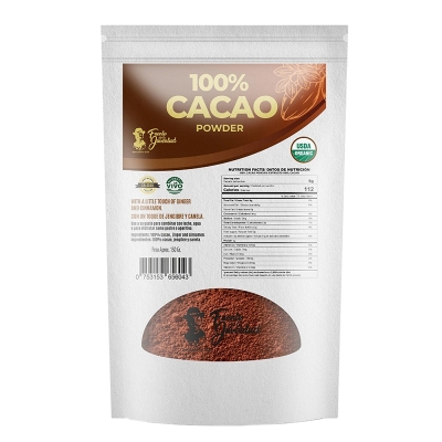 Cacao En Polvo Con Jengibre Y Canela Fuente Juventud 150 Gr