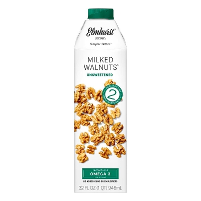 Leche De Macadamia Sin Azúcar Elmhurst 32 Onz