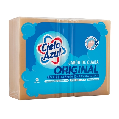 Jabón De Cuaba En Pasta Cielo Azul 5 Und/Paq