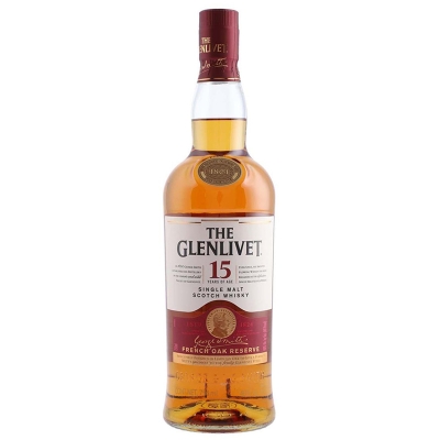 Whisky Roble Francés 15 Años The Glenlivet 75 Cl
