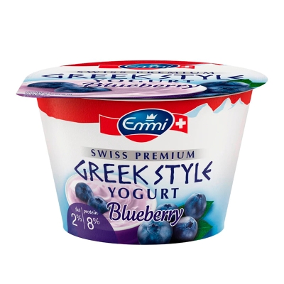 Yogurt Suizo Estilo Griego Sabor Blueberry Emmi 150 Gr