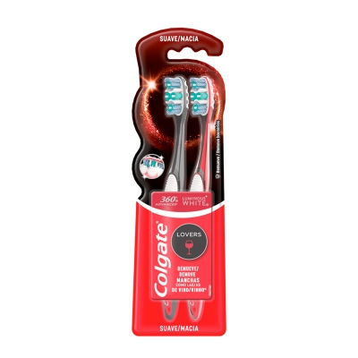 Cepillo Dental Colgate Luminous White Lovers 2 Und/Paq