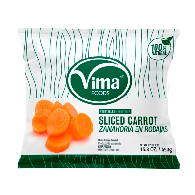 Zanahoria En Rodajas Congeladas Vima 450 Gr