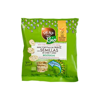 Mini Tortitas de Maíz con Semillas de Chia Diet-Radisson 50 Gr.