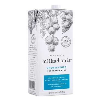 Leche De Macadamia Sin Azúcar Milkadamia 32 Onz