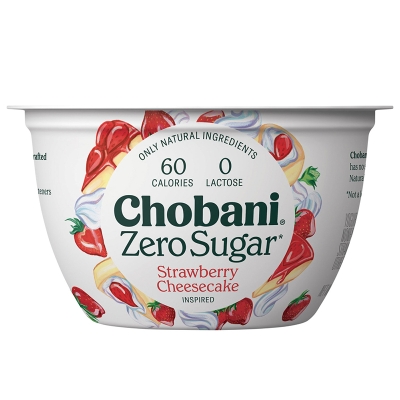 Yogurt Griego Sin Azúcar Sabor Cheesecake De Fresa Chobani 5.3 Oz