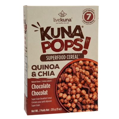 Cereal Quinoa & Chia Sabor Chocolate Kuna Pops 9 Onz