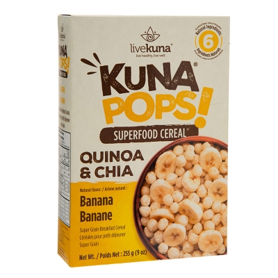 Cereal Quinoa & Chia Sabor Banana Kuna Pops 9 Onz