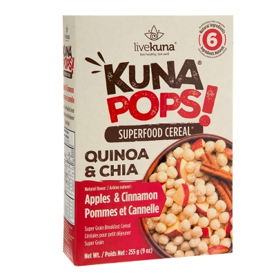 Cereal Quinoa & Chia Sabor Manzana Y Canela Livekuna 9 Onz