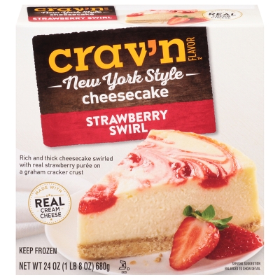 Cheesecake Marmoleado De Fresa Crav'N Flavor 24 Onz