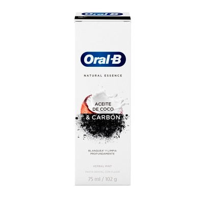 Crema Dental Con Aceite De Coco Y Carbón Oral B 75 Ml