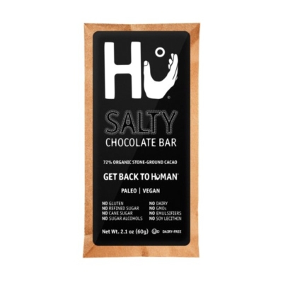 Barra De Chocolate Negro Orgánico Con Sal Hukitchen 2.1 Onz