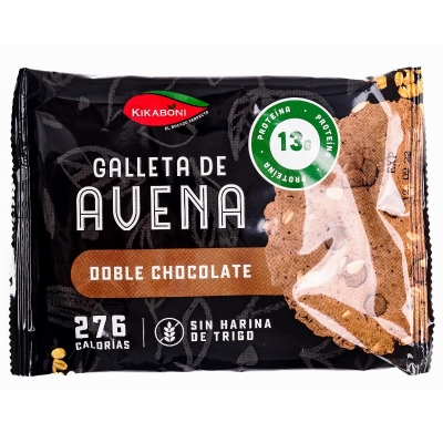 Galleta De Avena Sabor Chocolate Kikaboni 60 Gr
