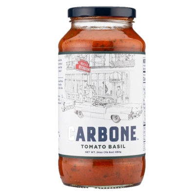 Salsa de Tomate y Albahaca Sin Gluten Carbone 24 Onz