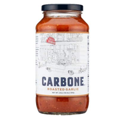 Salsa de Tomate Con Ajo Asado Sin Gluten Carbone 14 Onz