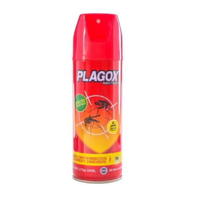 Insecticida En Aerosol Rojo Plagox 250 Ml