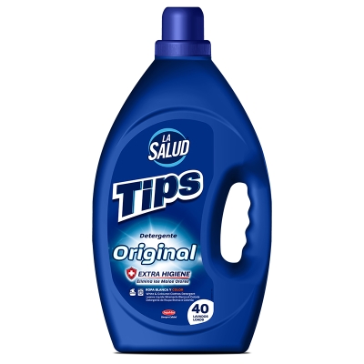 Detergente Líquido Azul Para Ropa Blanca Y De Color La Salud 2650 Ml