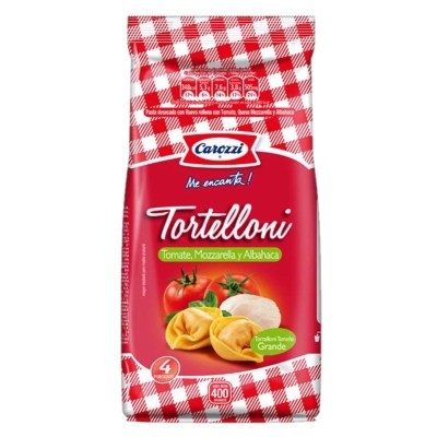 Tortellini Relleno De Tomate, Mozzarella Y Albahaca Carozzi 400 Gr