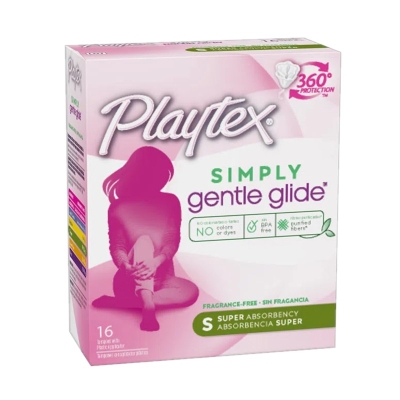 Tampones Simply Gentle Glide Playtex 16 Und/Paq