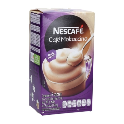 Café Instantáneo Nescafé Mokaccino 6 Und/Paq