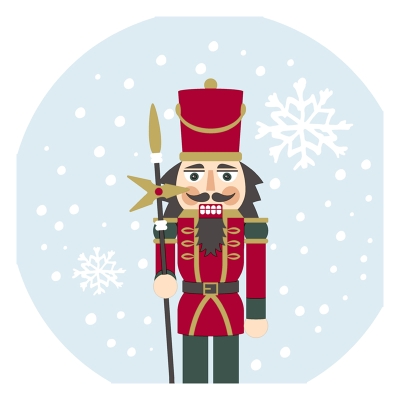 Servilletas De Papel Lunch Silut Snowy Nutcracker Paper Design 12 Und/Paq