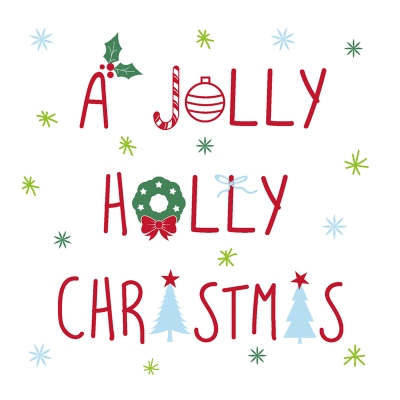 Servilletas De Papel Lunch Jolly Holly Paper Design 20 Und/Paq