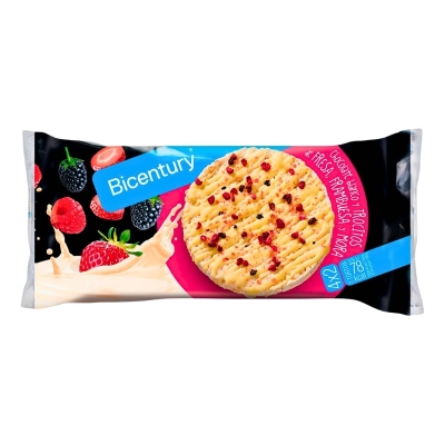 Tortitas de Arroz Chocolate Blanco y Frutos Rojos 131.2 Gr.