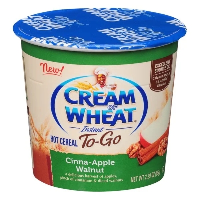 Crema de Trigo Sabor Manzana y Nueces Cream Of Wheat 2.29 Onz.