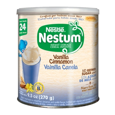 Nestlé Nestum Cereal Instantáneo Vainilla y Canela Lata 270 Gr