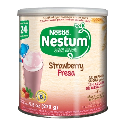 Nestlé Nestum Cereal Instantáneo Fresa Lata 270 Gr