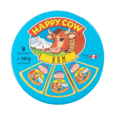 Jamón Snack Pack Happy Cow 8 Und/Paq