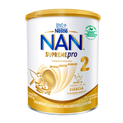 Nestlé Nan Supreme Pro Fórmula de Continuacion Etapa 2 Lata 800 Gr