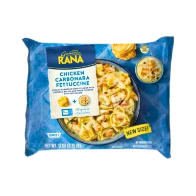 Fetuccine Carbonara con Pollo Rana 12 Onz