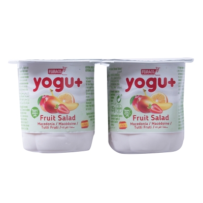 Yogurt Sabor Macedonia De Frutas Feiraco 125 Gr 4 Und/Paq