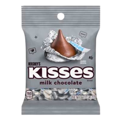 Chocolate Kisses Singles Hershey's 2.5 Onz