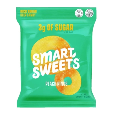 Gomitas Anillos de Melocotón Smart Sweets 1.8 Onz