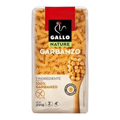 Pasta Espiral Con Garbanzo Sin Gluten Gallo 250 Gr