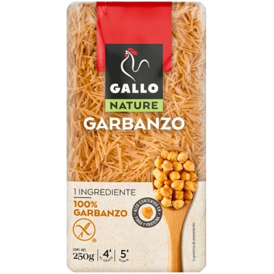 Pasta Fideos de Garbanzo Sin Gluten Gallo 250 Gr