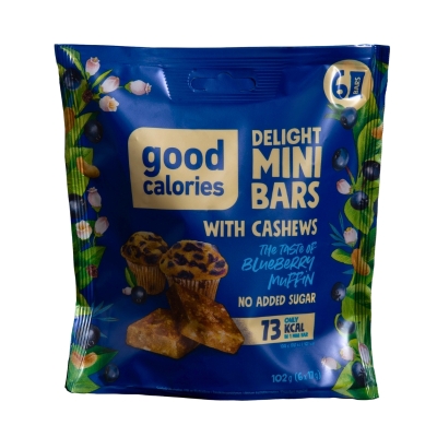 Mini Barritas De Blueberry Sin Azúcar Good Calories 102 Gr