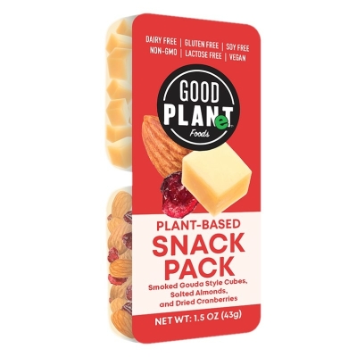 Queso Gouda Vegan con Cranberries y Almendras Snack Pack Good Planet 1.5 Onz