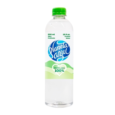 Agua Natural En Botella Reciclada Planeta Azul 16.9 Onz