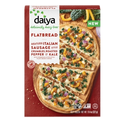 Pizza De Pan Plano con Salchicha Italiana Daiya 12 Onz