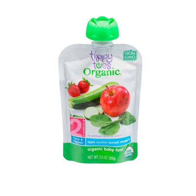 Compota de Manzana, Espinaca y Zucchini Tippy Toes 3.5 Onz