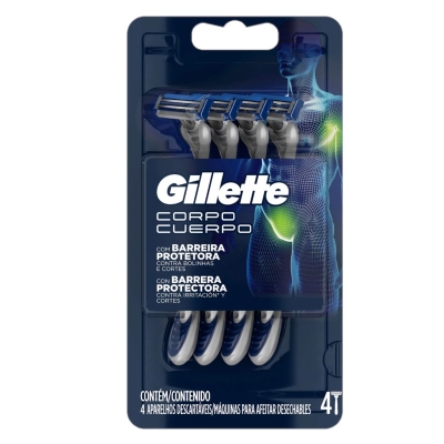 Rasuradora Para Cuerpo Desechable Gillette 4 Und/Paq