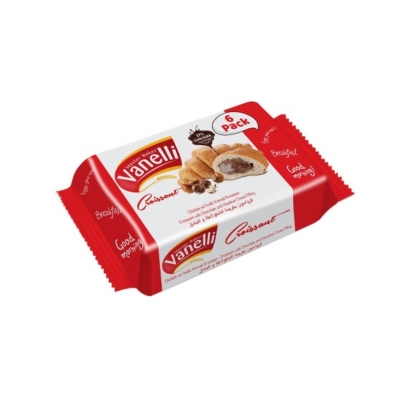 Croissant Relleno de Chocolate Vanelli 6 Und/Paq 270 Gr.