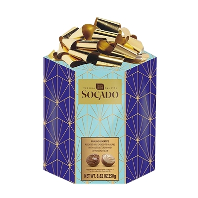 Caja de Regalo de Chocolates Art Deco Socado 250 Gr
