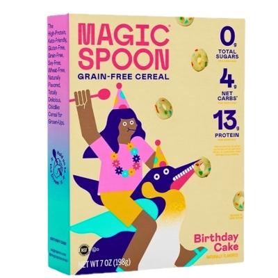 Cereal Sabor Bizcocho De Cumpleaños Sin Azúcar Magic Spoon 8 Onz